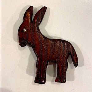 Vintage Wooden Brooch